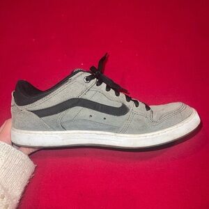 Grey and Black Vans